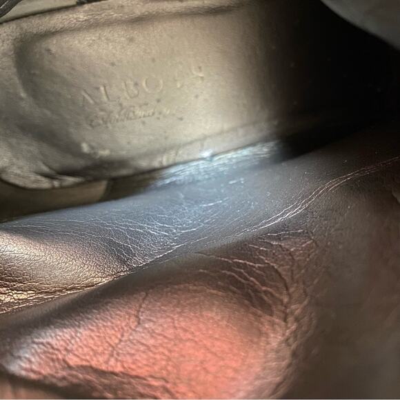 Talbots Brown Leather Croc Embossed Riding Horse Bit Boots size 8.5 - Picture 13 of 13